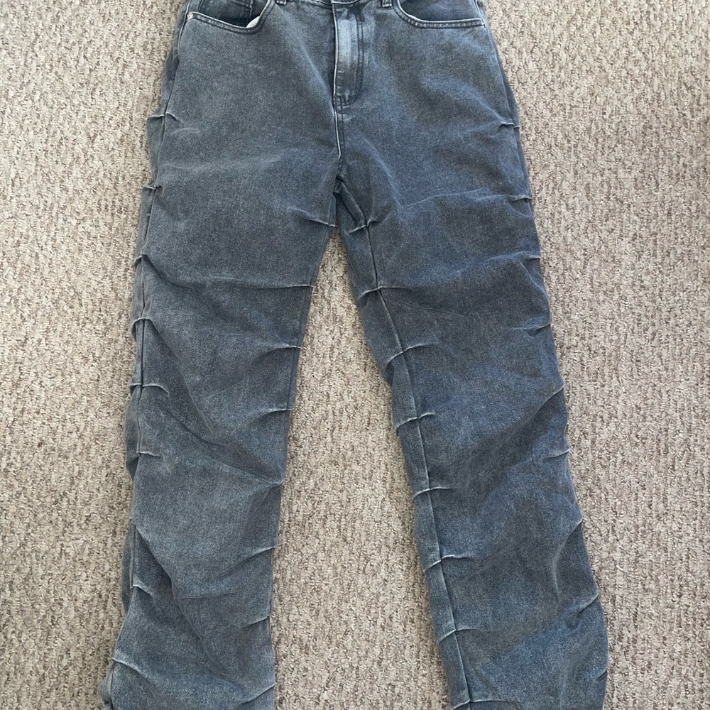 PrettyLittleThing Charcoal Denim Jeans
